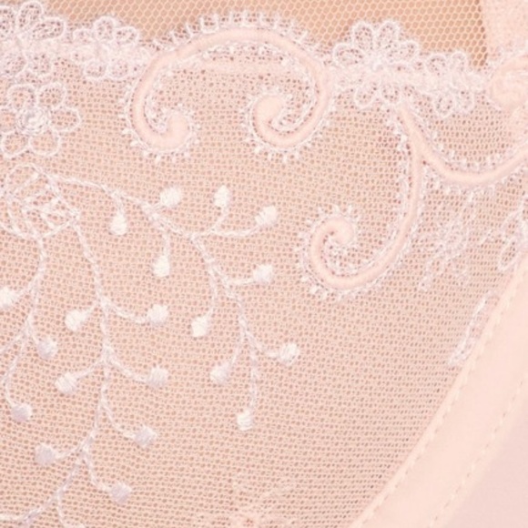 New!Simone Perele Blush Sheer Underwire Plunge Bra - Picture 7 of 7